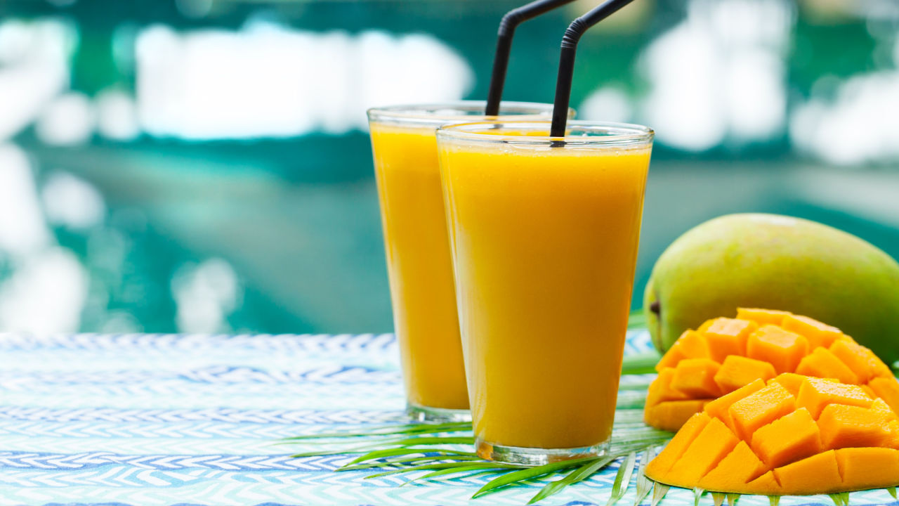 Fresh tropical fruit smoothie