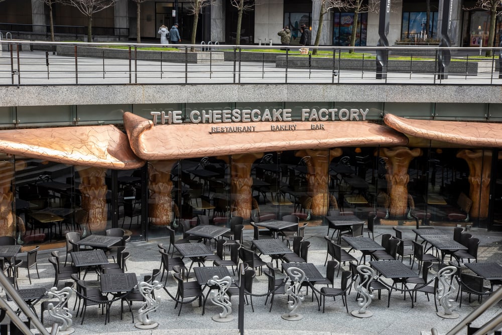 The Cheesecake Factory on Michigan ave downtown