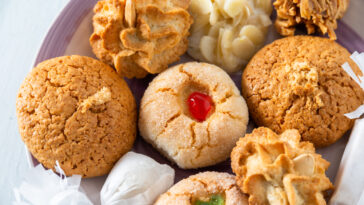 assorted Italian cookies close up