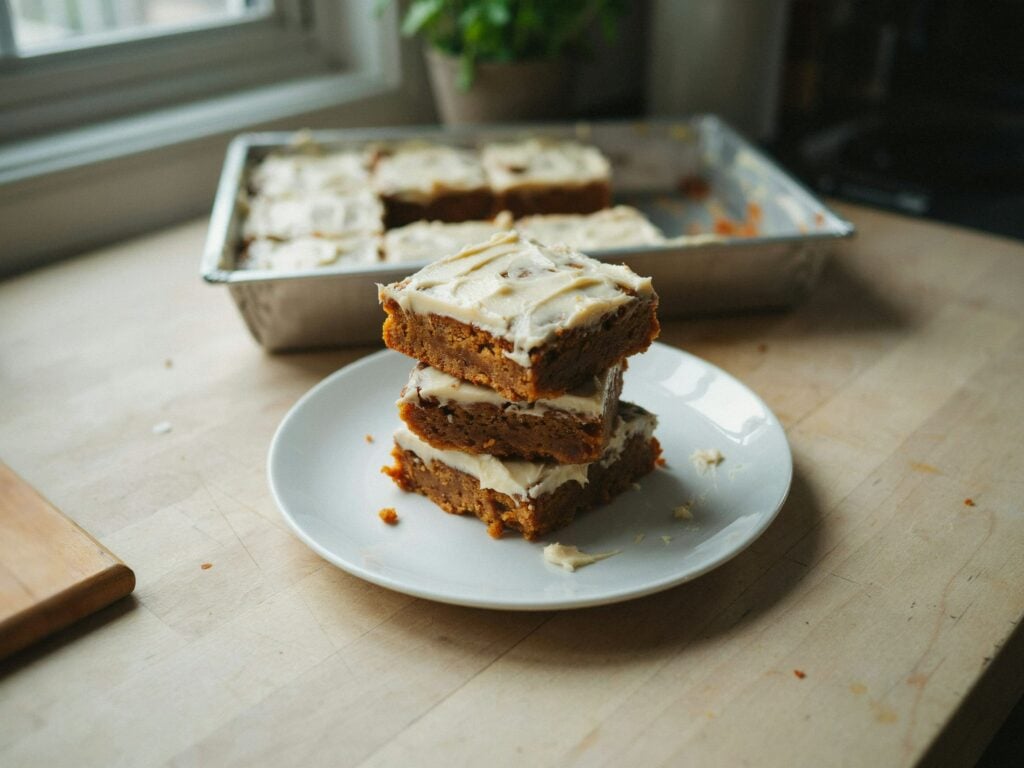 Pumpkin Bars with Cream Cheese Frosting