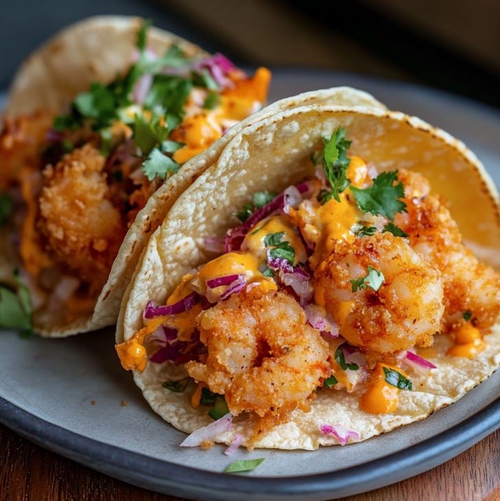 Coconut Shrimp Tacos