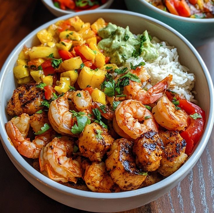 Cuban Shrimp Bowls