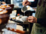 Barista making cappuccino