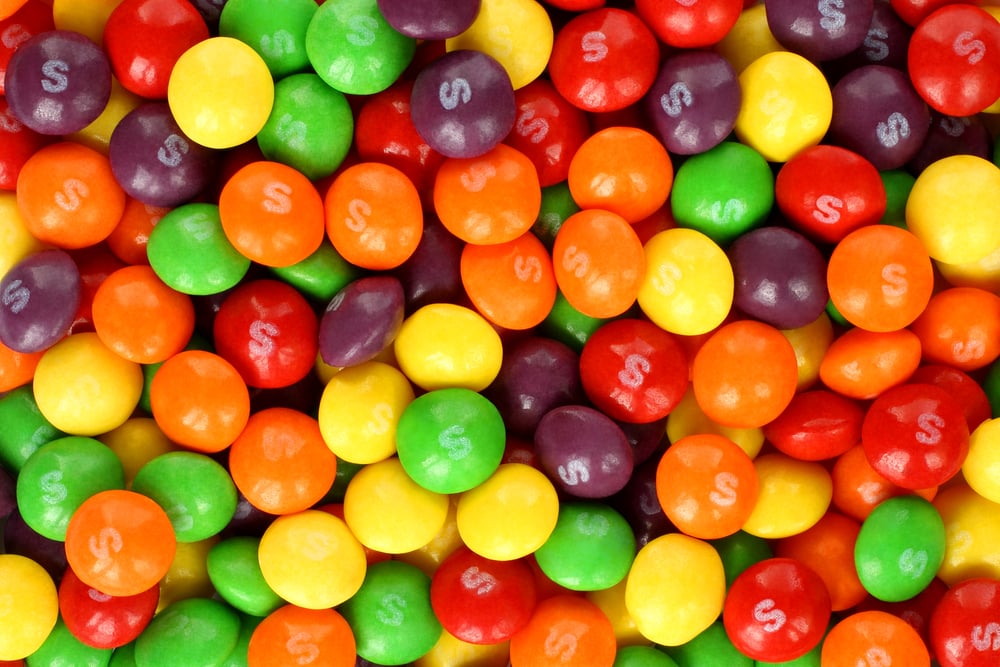 skittles up close
