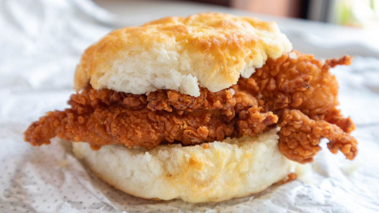 Chick-fil-A Chicken Biscuit Breakfast Sandwich