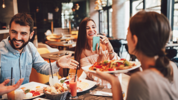 friends eating at best restaurant Albany NY