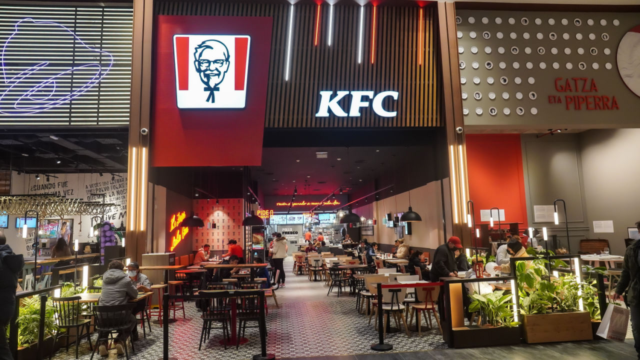 Exterior of the new KFC store