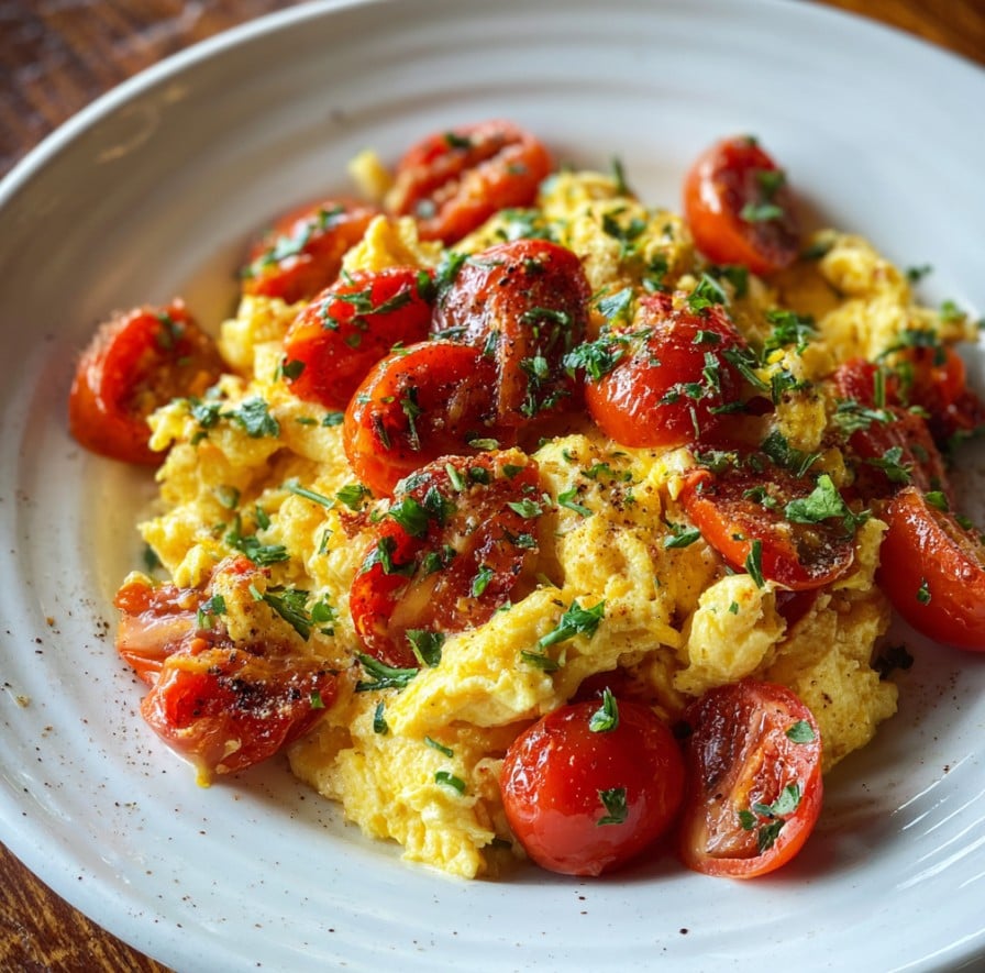 Scrambled Eggs with Tomatoes