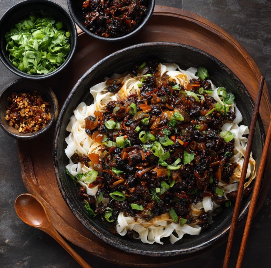 Zhajiangmian (Black Bean Noodles)