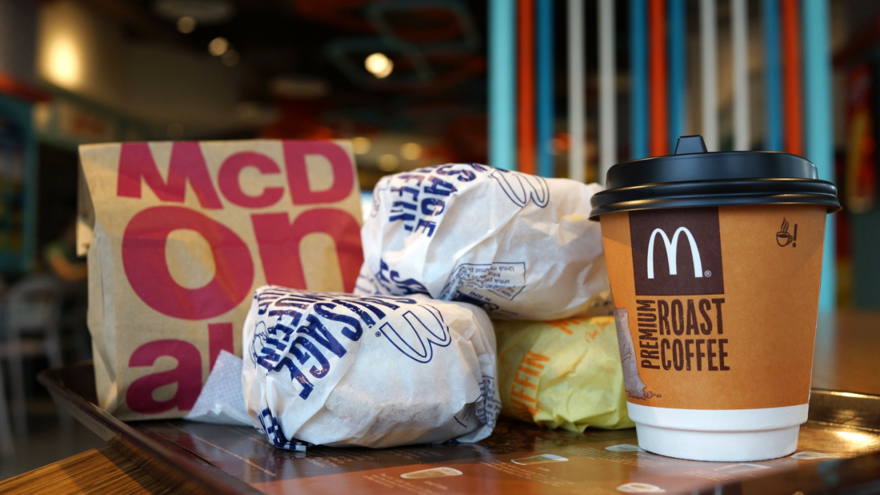 Egg McMuffin with McDonald Premium Roast Coffee