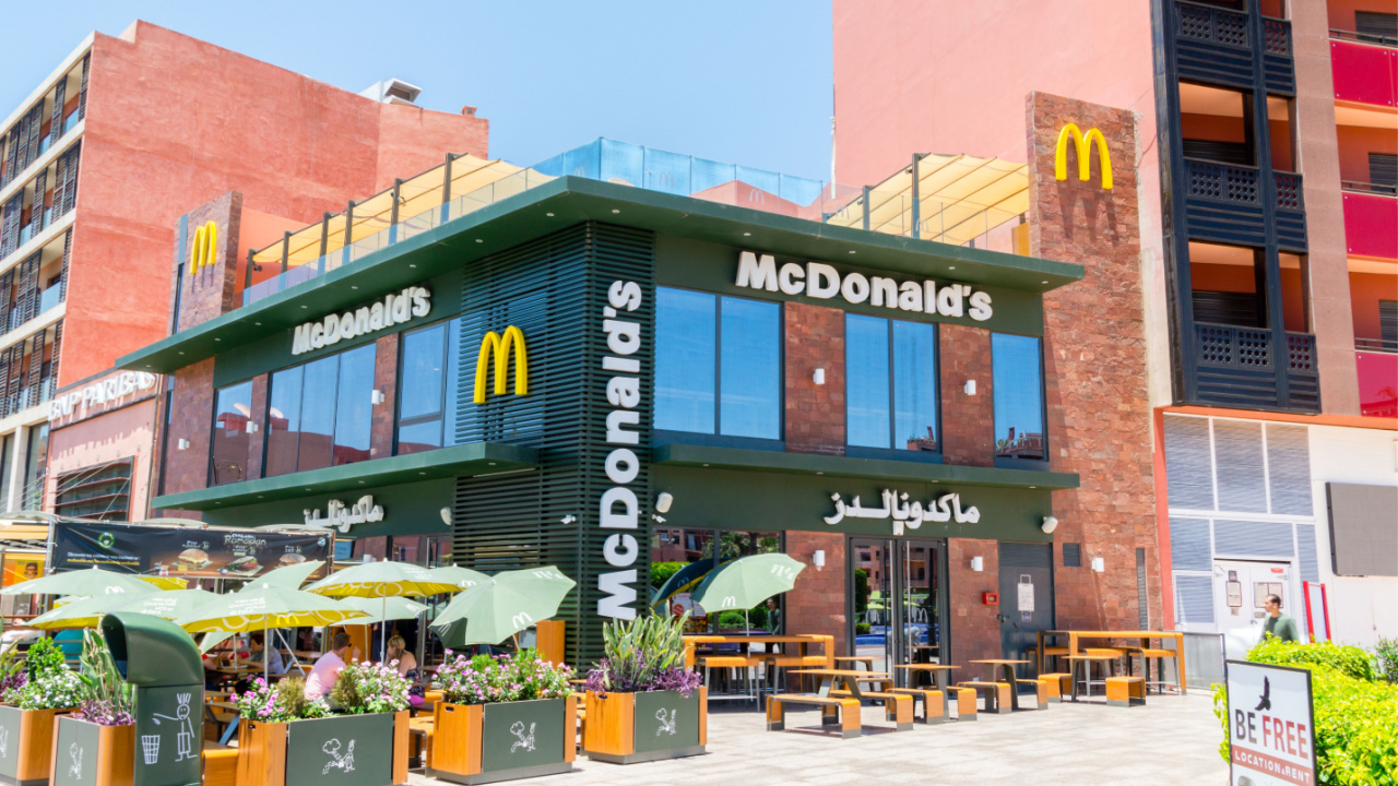 A McDonald's fast food restaurant in Marrakech.