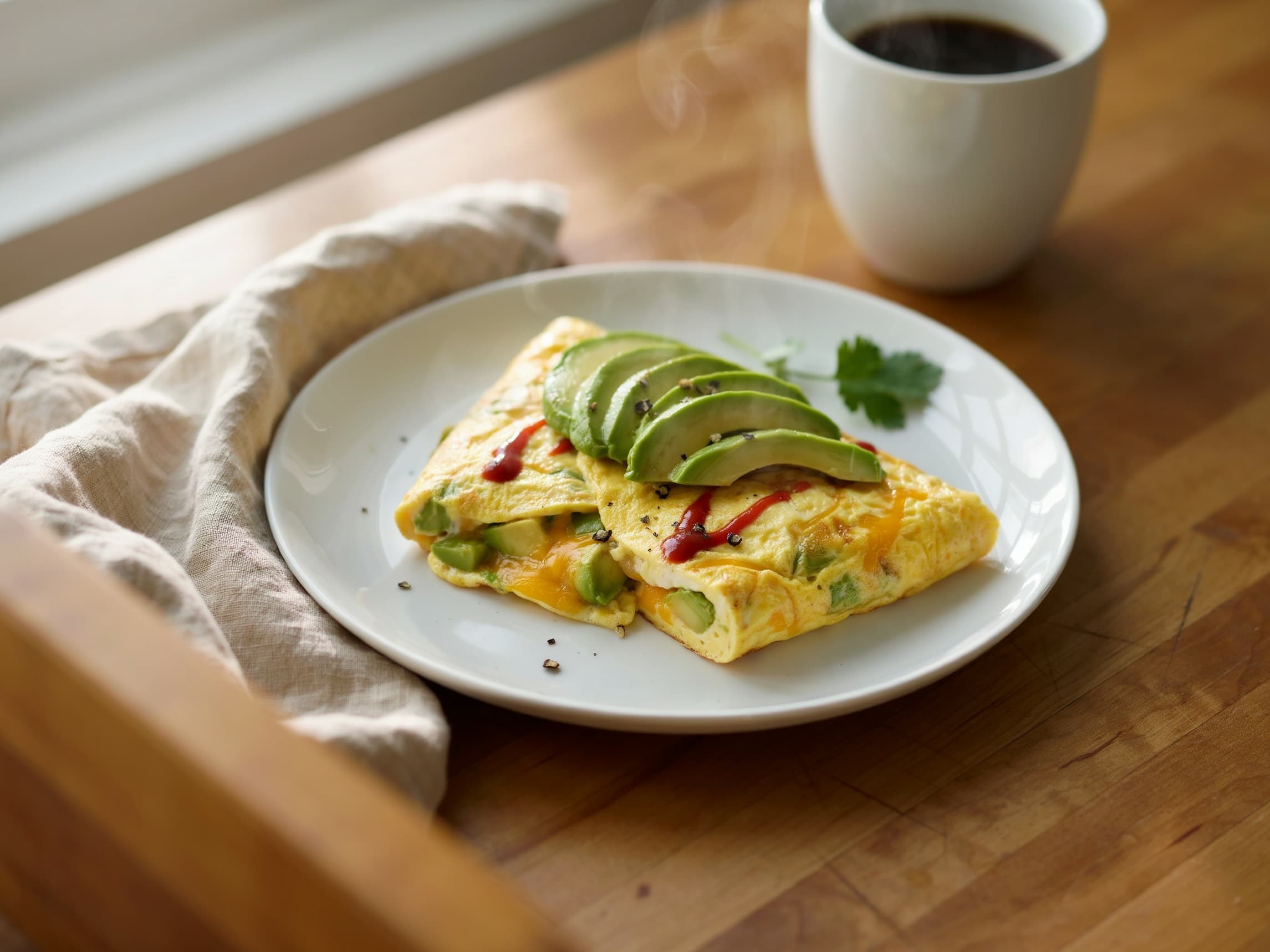 Omelet with Avocado