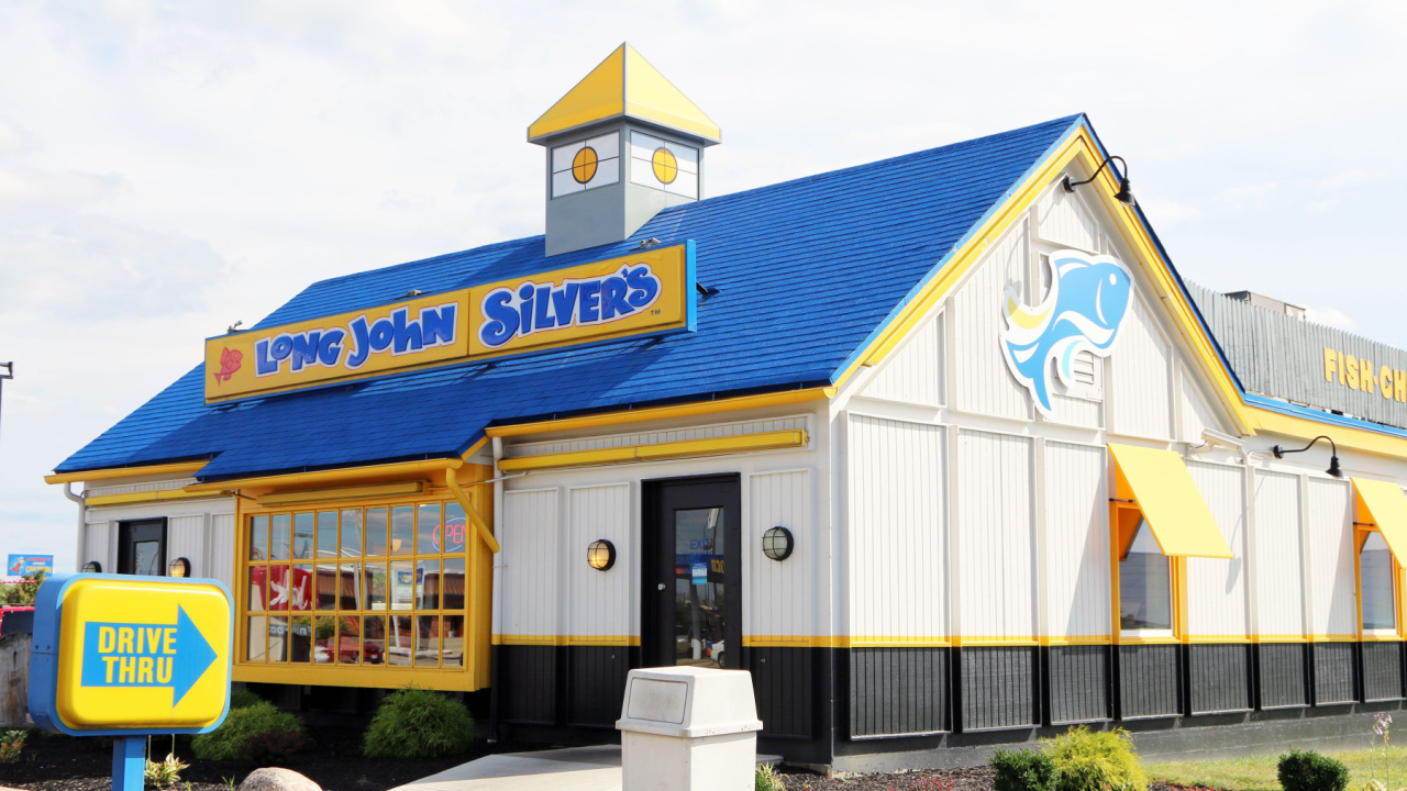 Newly remodeled Long John Silver's seafood restaurant.