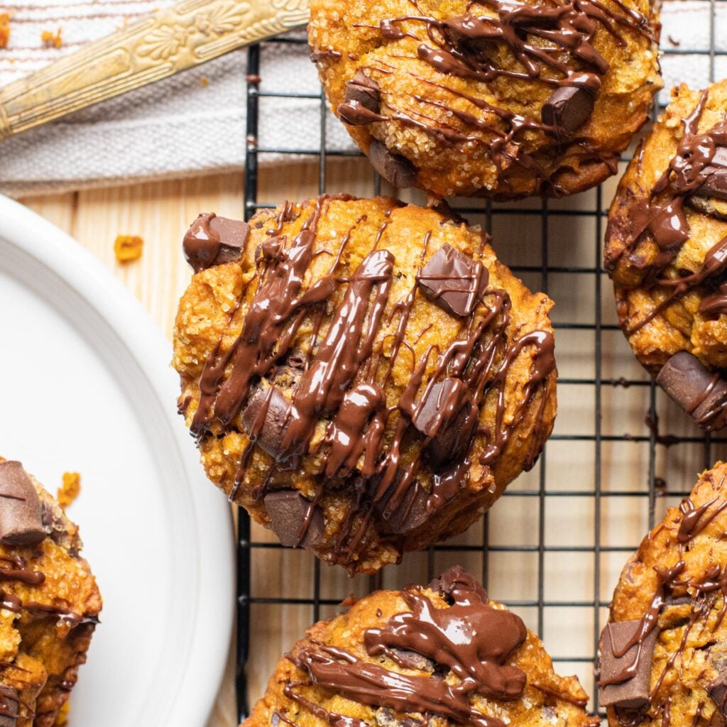 Bakery Style Pumpkin Chocolate Chip Muffins