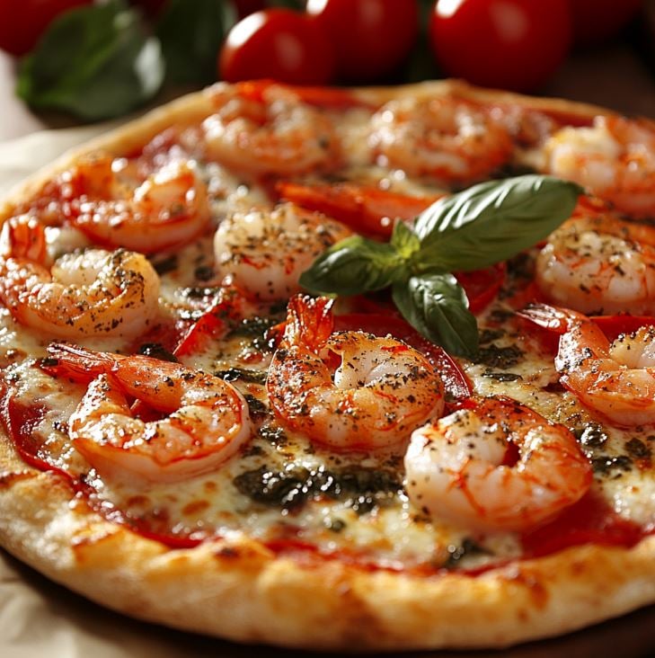 Shrimp Fra Diavolo Pizza