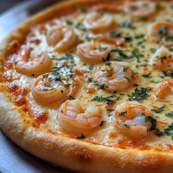 Shrimp Scampi Pizza