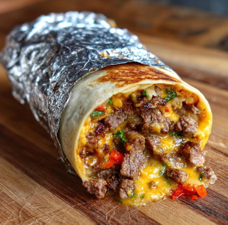 Texas Cheesesteak Burrito