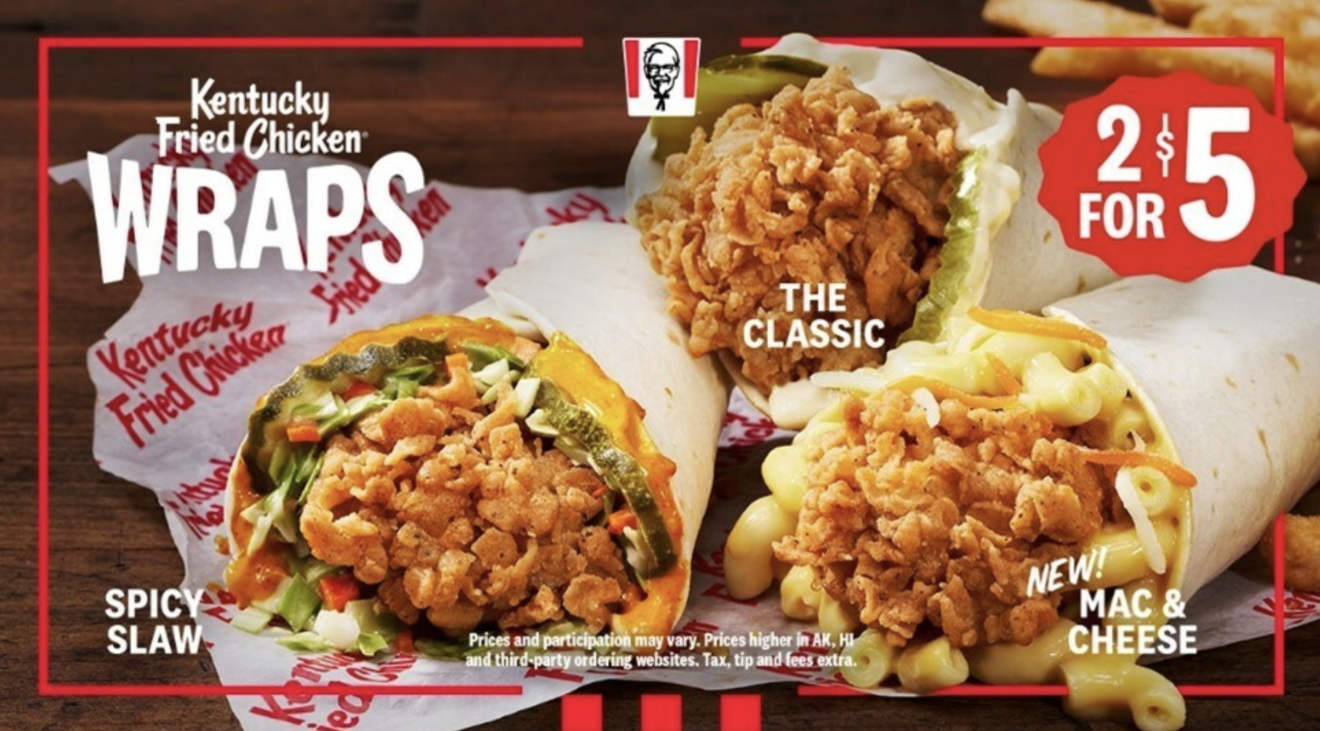 kfc wraps