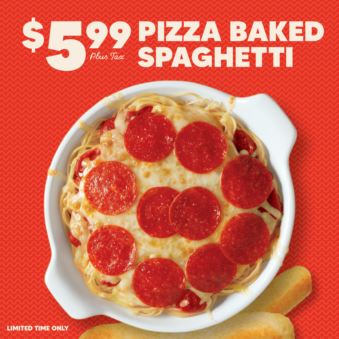 Fazoli's Pizza Baked Spaghetti