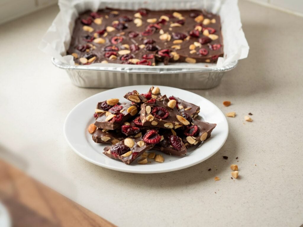 Cherry Almond Chocolate Bark