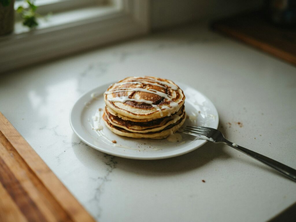 Cinnamon Roll Pancakes