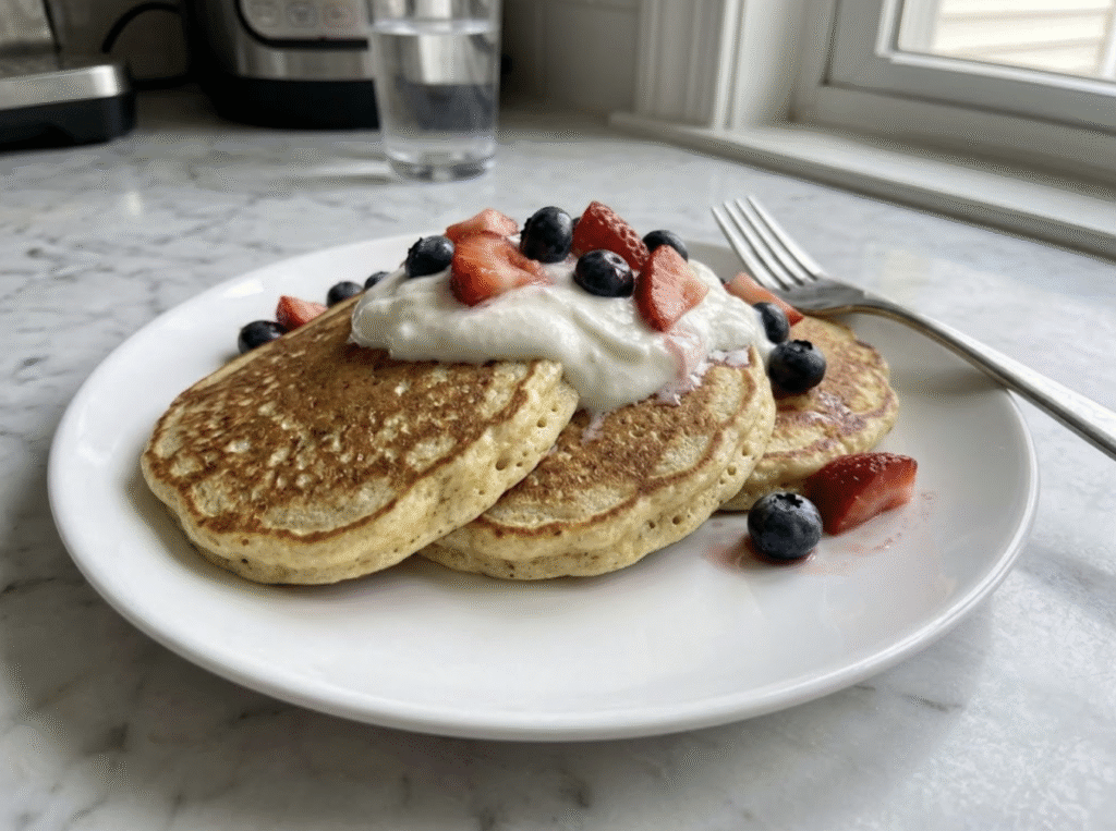 Cottage Cheese Protein Pancakes