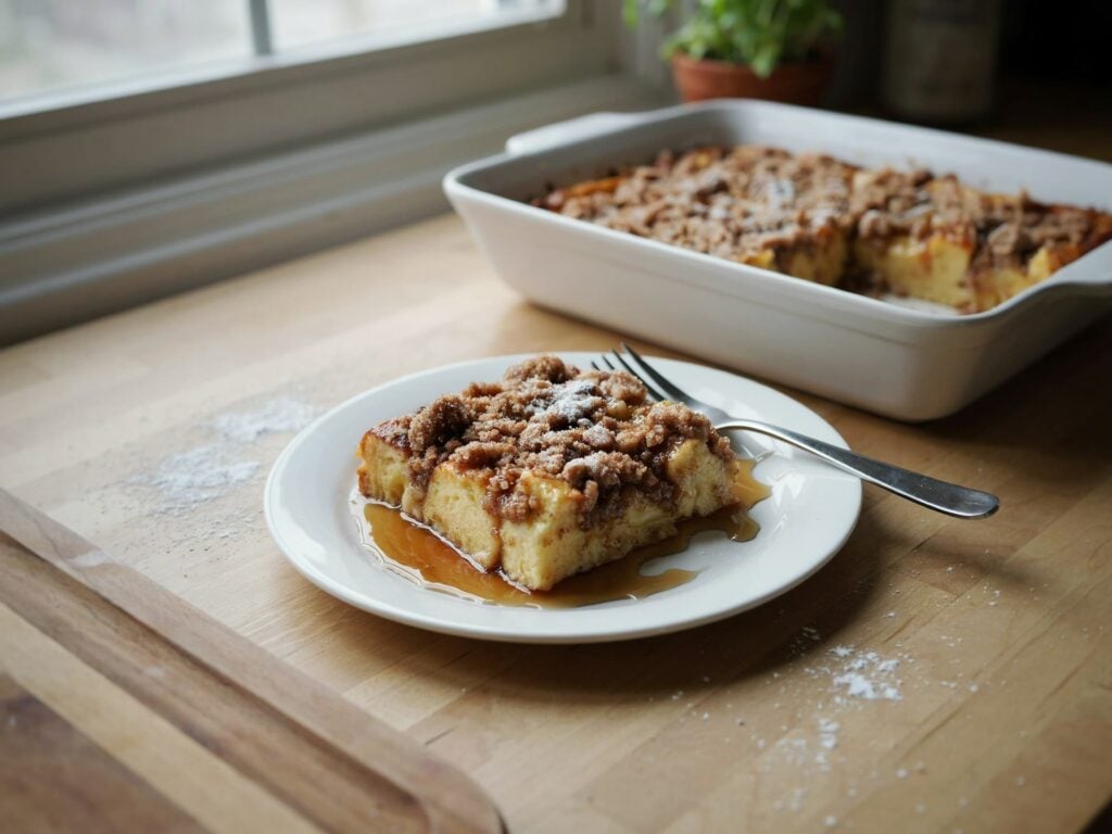 Eggnog French Toast Bake