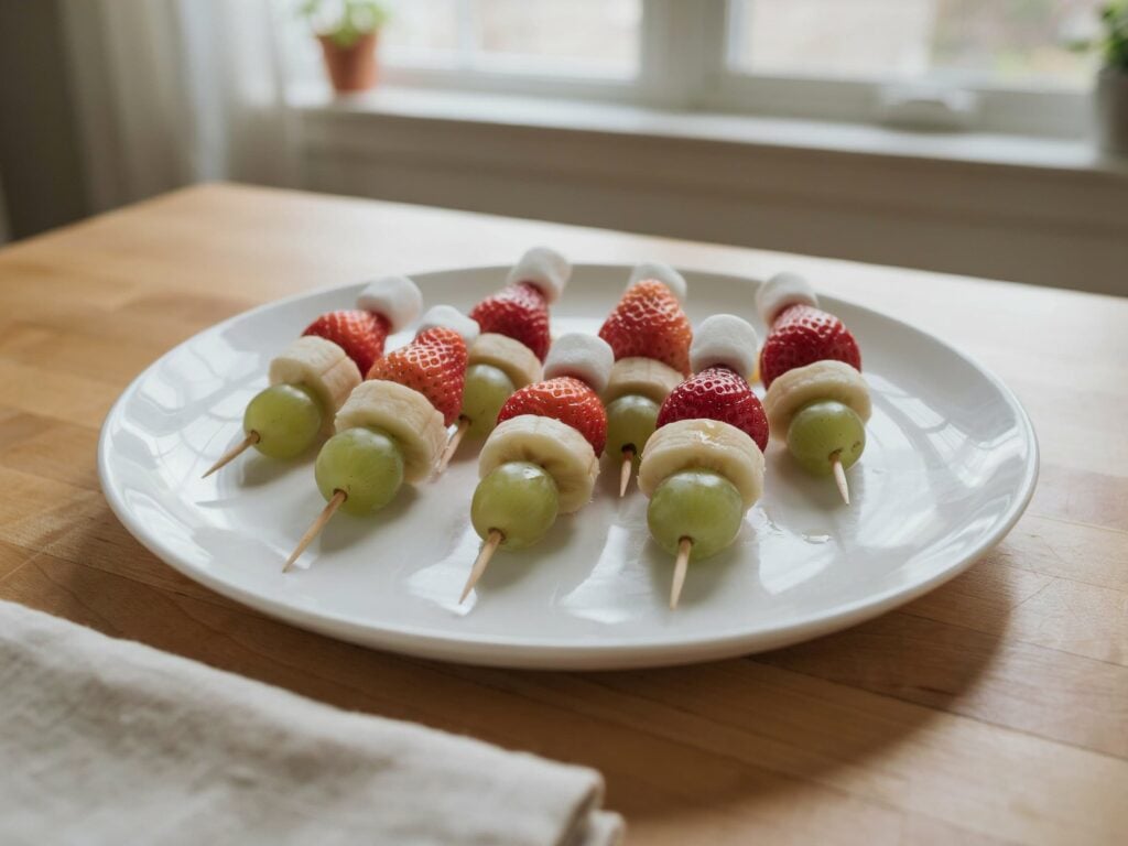 Grinch Fruit Kabobs