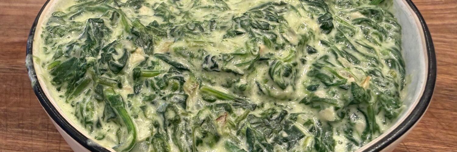 creamed spinach