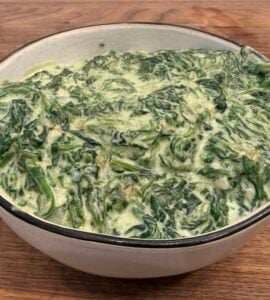 creamed spinach