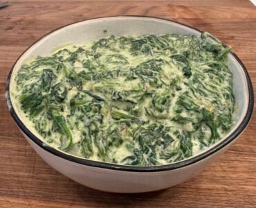 creamed spinach