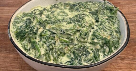 creamed spinach