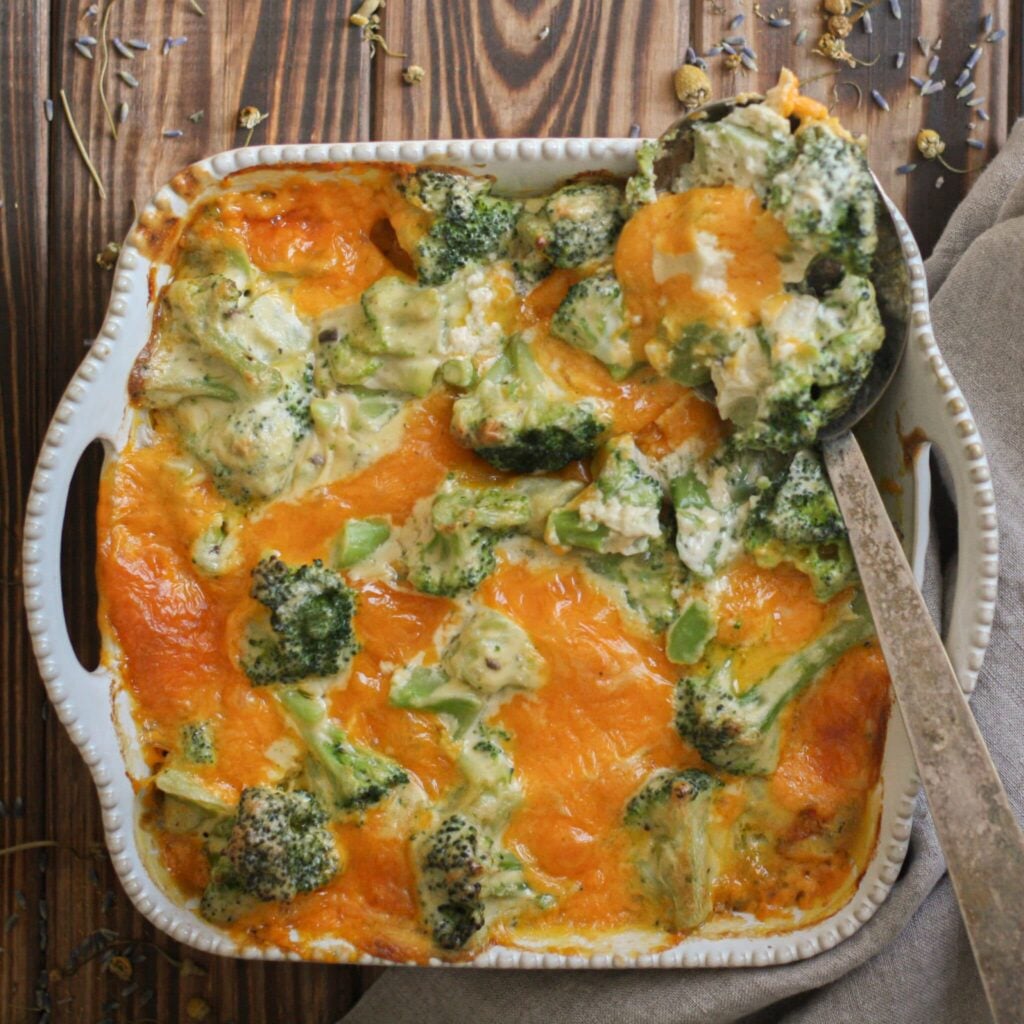 Broccoli and Cheddar Bake