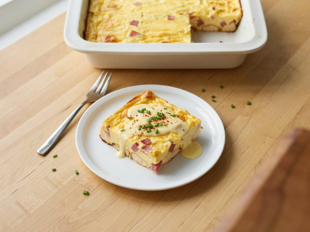 Overnight Eggs Benedict Casserole