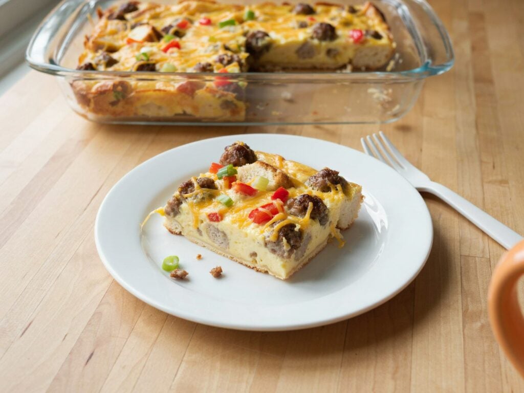 Overnight Sausage and Egg Breakfast Casserole