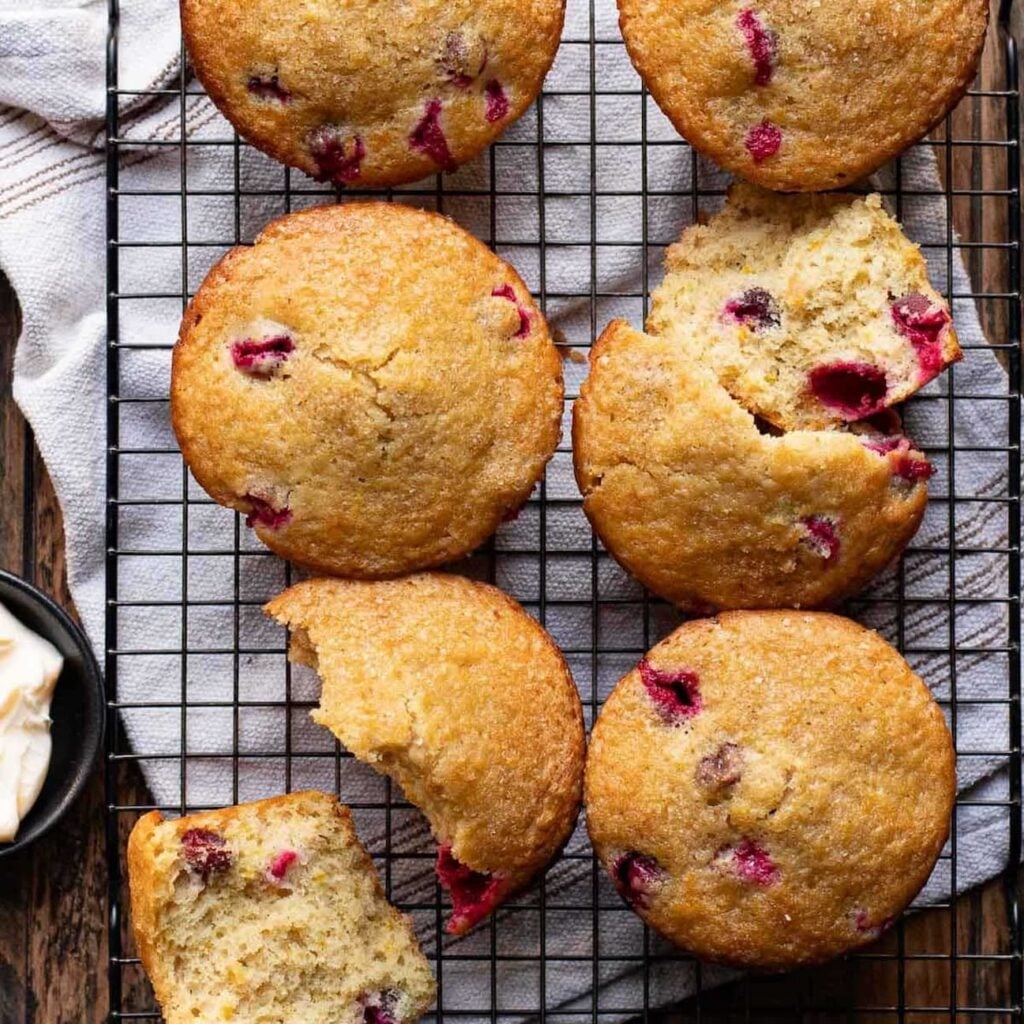 Panera-Style Cranberry Orange Muffins