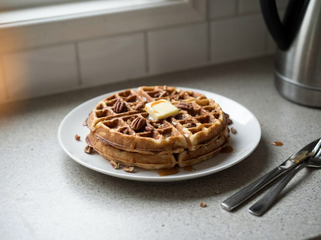Pecan Praline Waffles