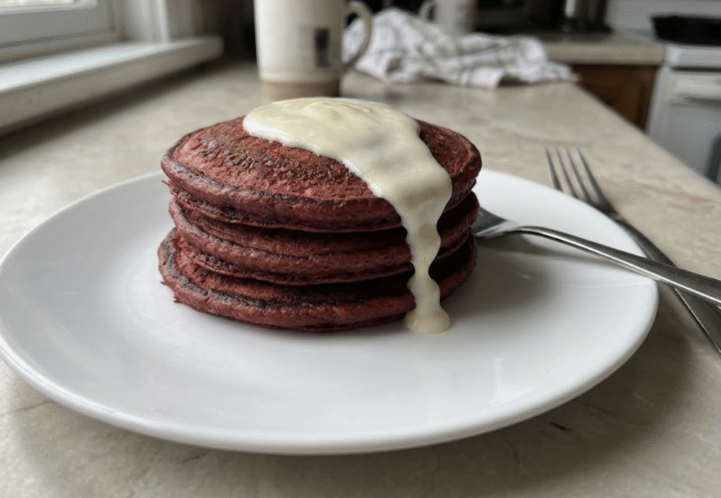 Red Velvet Pancakes