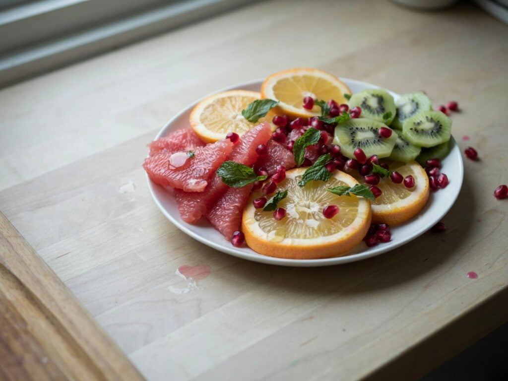 Winter Citrus Fruit Salad with Pomegranate