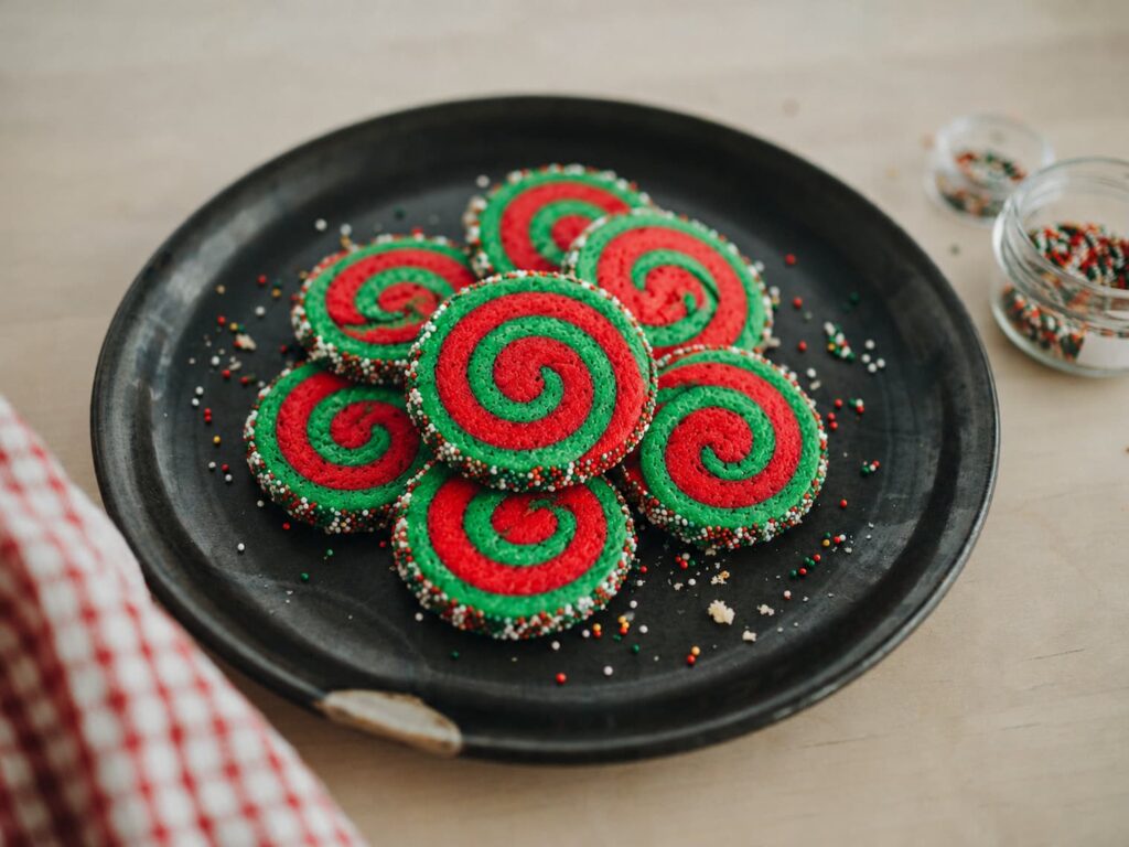 christmas pinwheel cookies