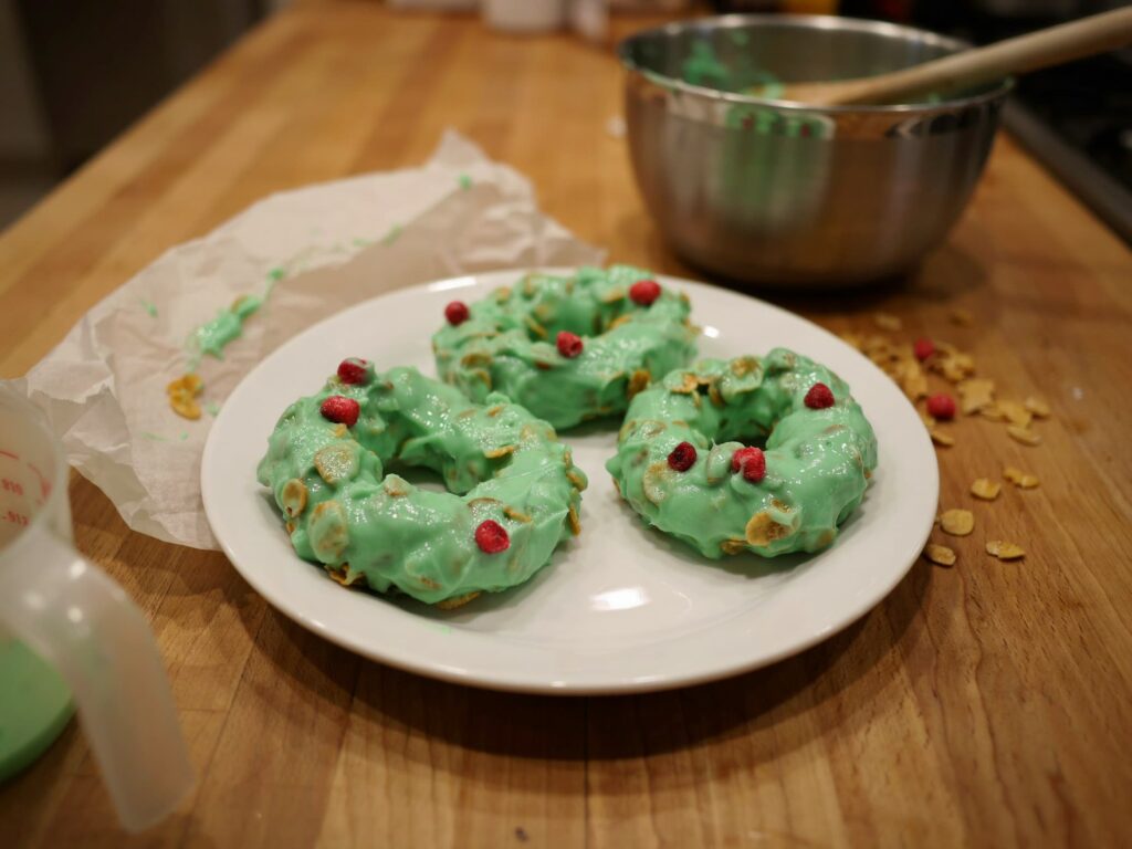 christmas wreath cookies