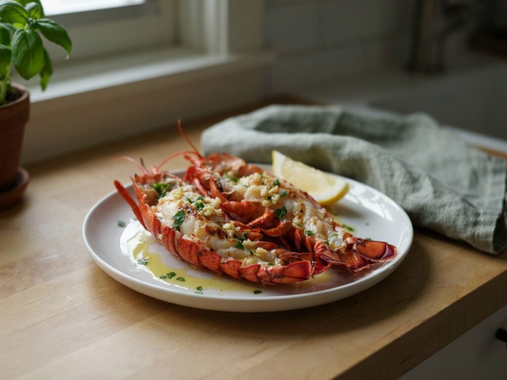 garlic butter lobster tails