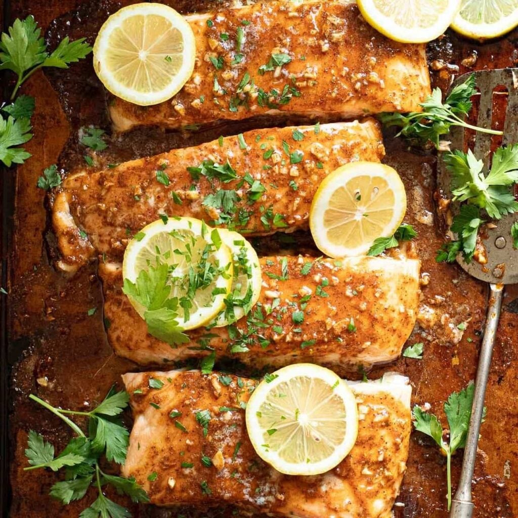 honey butter old bay salmon