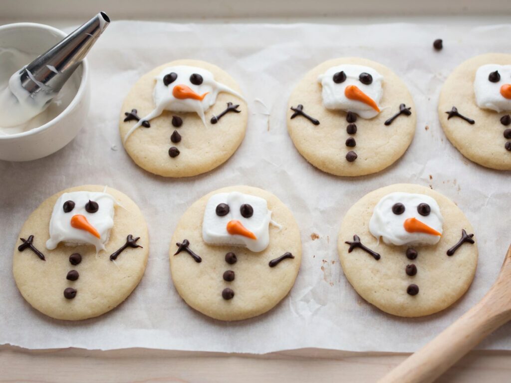 melted snowman cookies