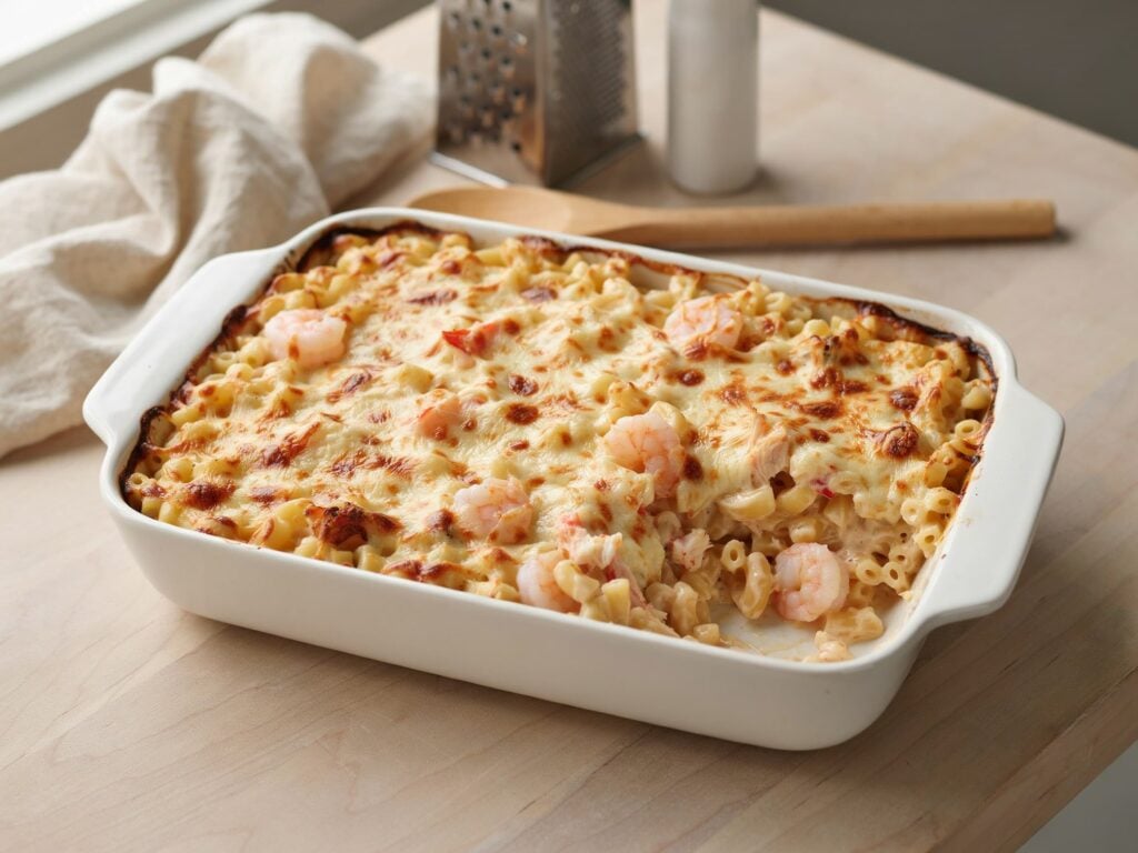 shrimp and crab mac and cheese