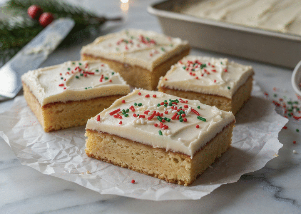 Christmas Sugar Cookie Bars