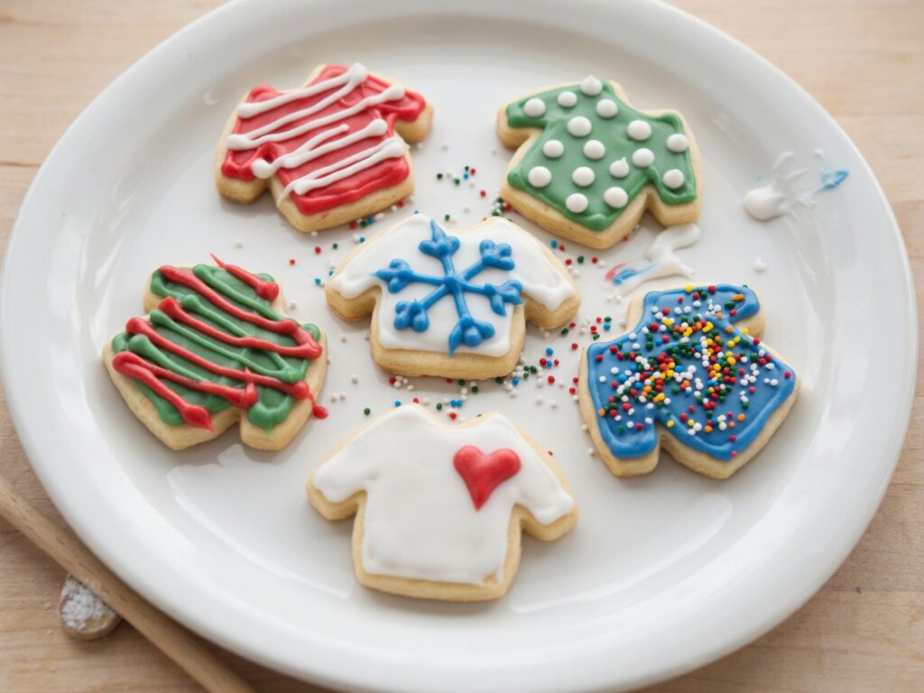 ugly christmas sweater cookies