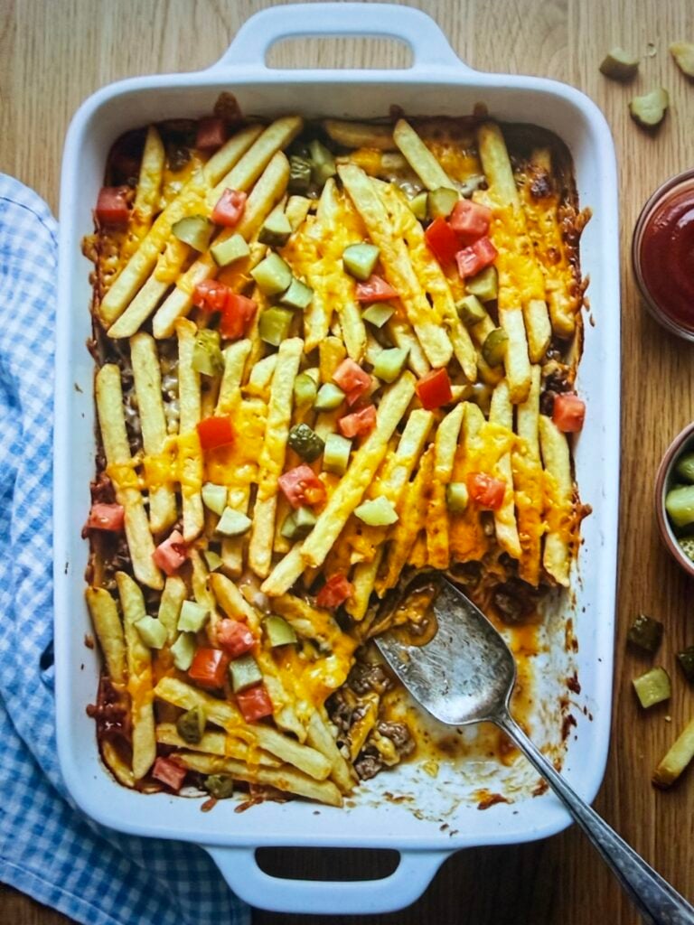 Cheeseburger French Fry Casserole