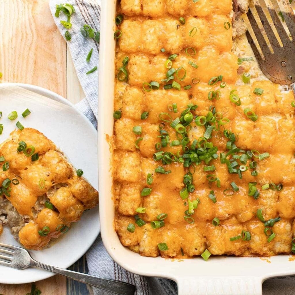 Tater Tot Casserole with Ground Turkey