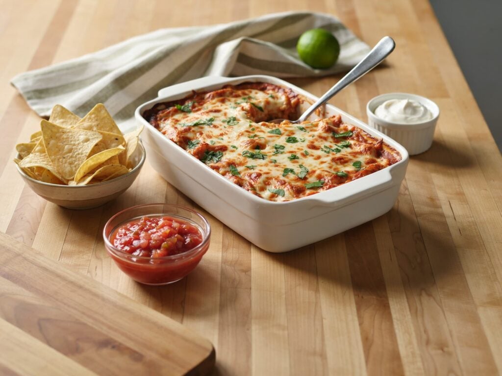 chicken enchilada dip